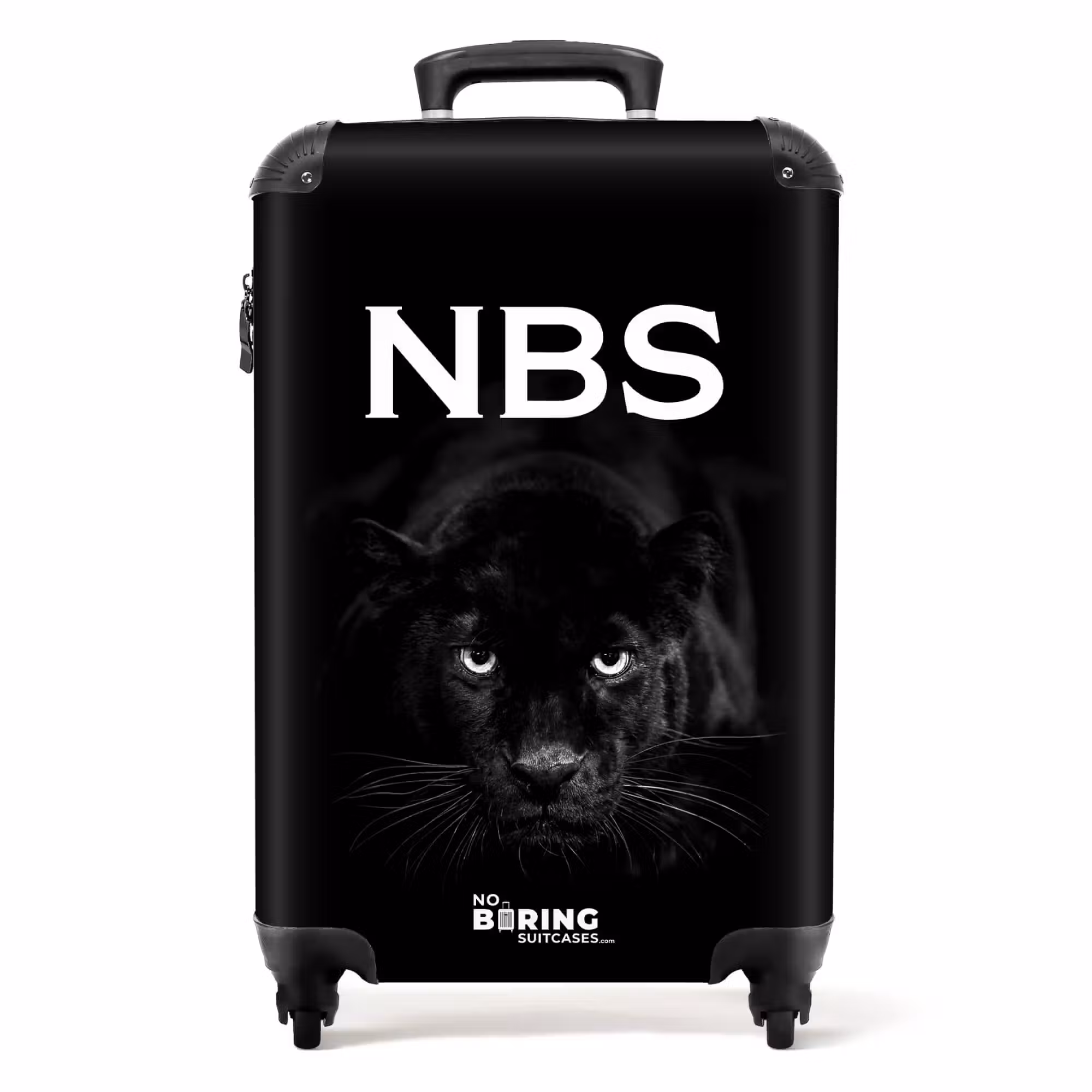 Suitcase - Black/white panther