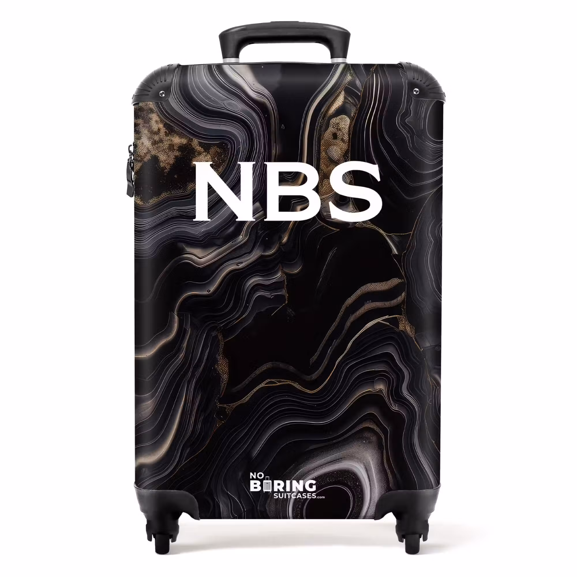 Suitcase - Black marble 755h gold