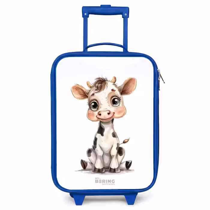 Children's suitcase - Blue - Baby cow