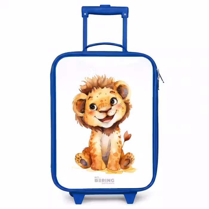 Children's suitcase - Blue - Baby lion