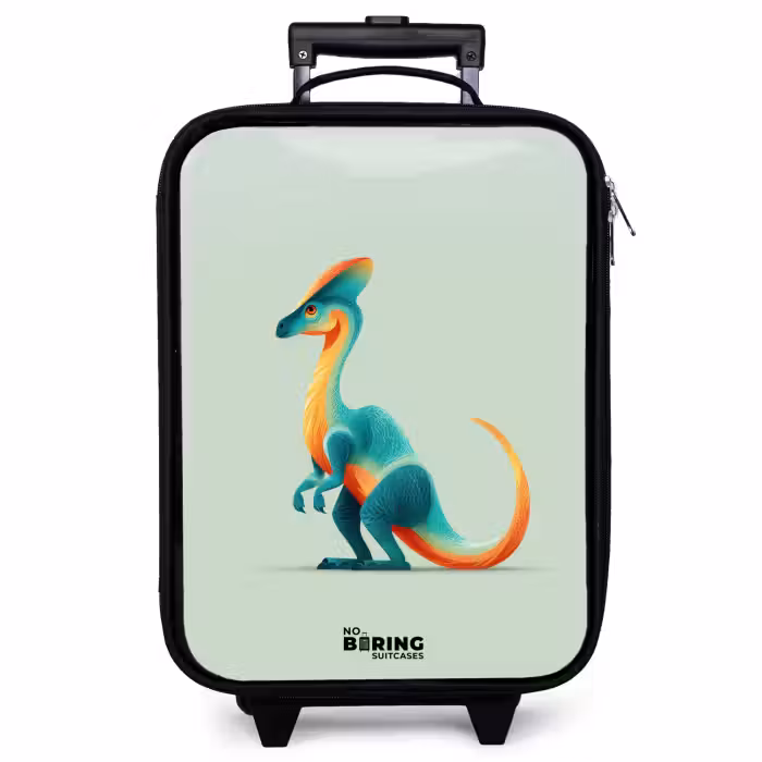 Children's suitcase - Dino - Blue - Animal