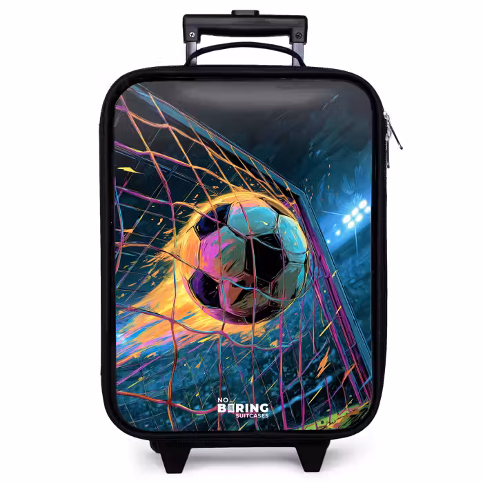 Children's suitcase - Neon - Net - Football - Colorful