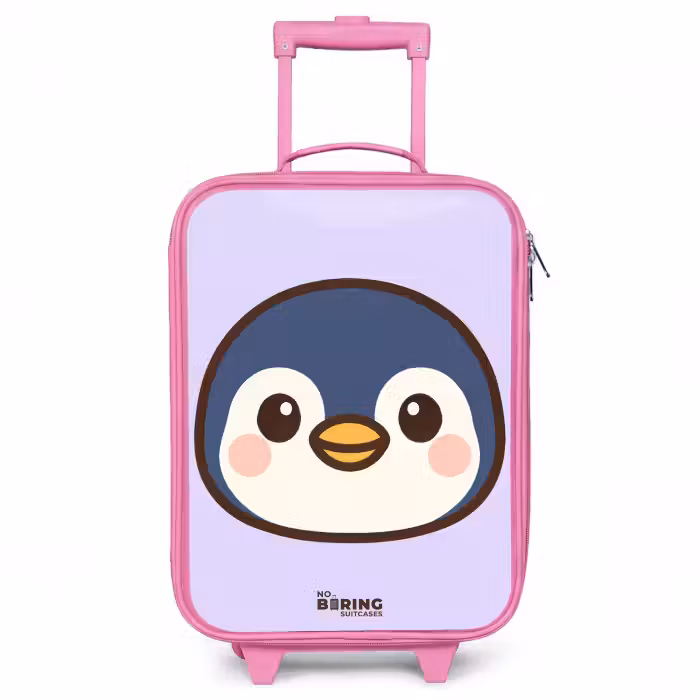 Children's suitcase - Pink - Penguin