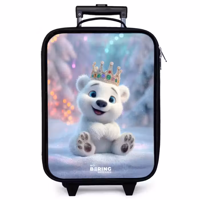 Children's suitcase - Polar bear - Crown - Winter