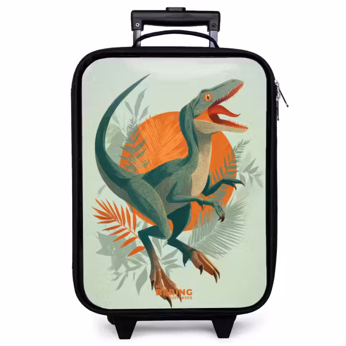 Children's suitcase - Prowling hunter with leaves
