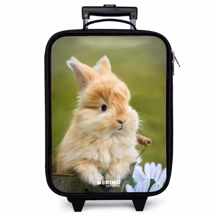 Children's suitcase - Rabbit in flower pot