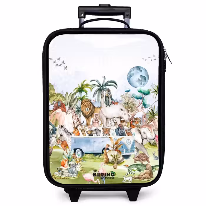 Children's suitcase - Van full of animals