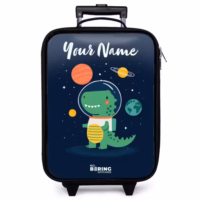 Children's suitcase with name - Space - Dino - Planets - Stars