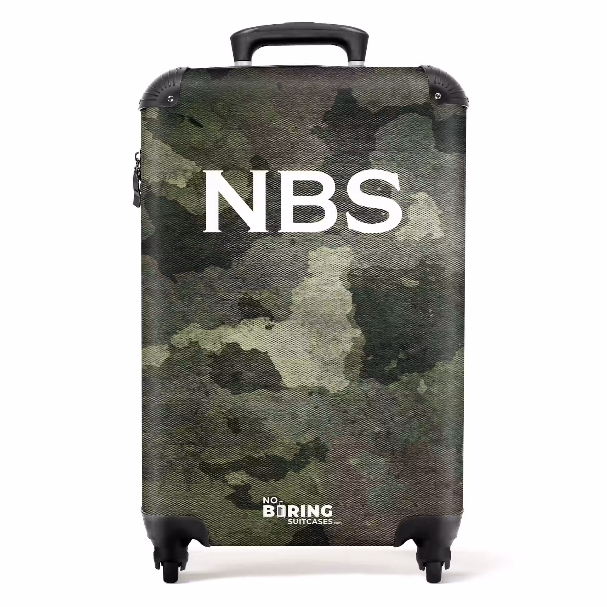Suitcase - Green camouflage pattern