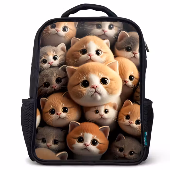 Kids backpack - Black - Cuddle Cats