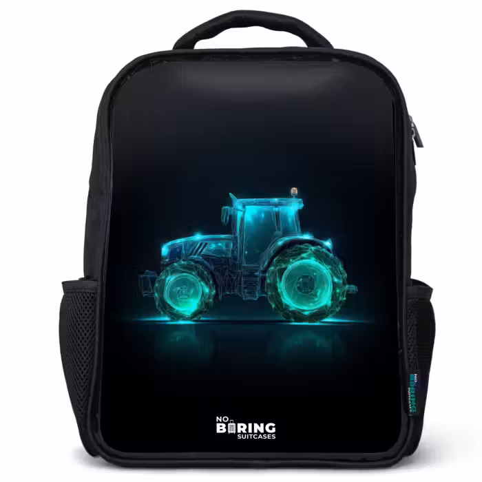 Kids backpack - Black - Neontractor on black background