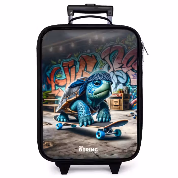 Children's suitcase - Skater turtle
