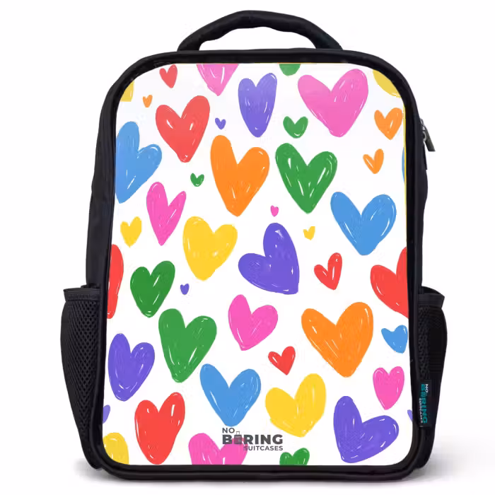 Kids backpack - Colored hearts