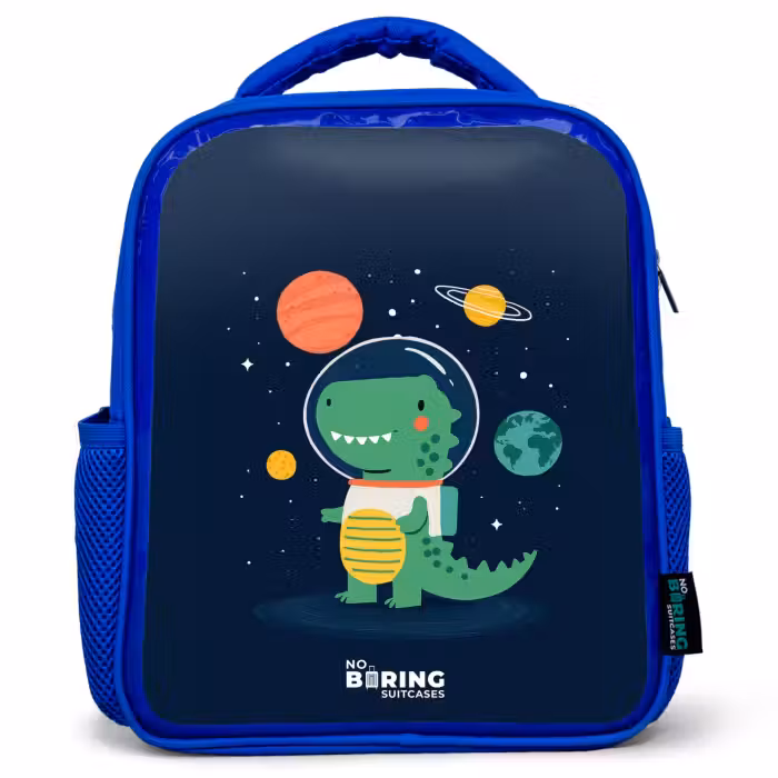 Kids backpack - Blue - Space - Dino - Planets - Stars