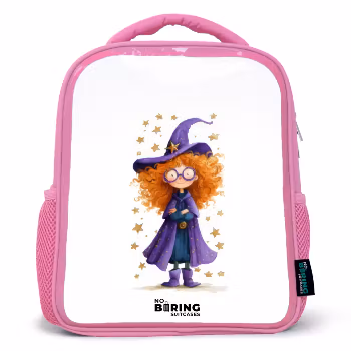 Kids backpack - Pink - Star magic with curls