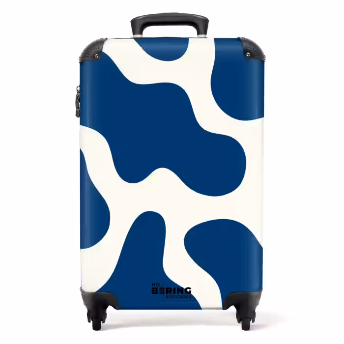 Suitcase - Abstract - Blue shapes