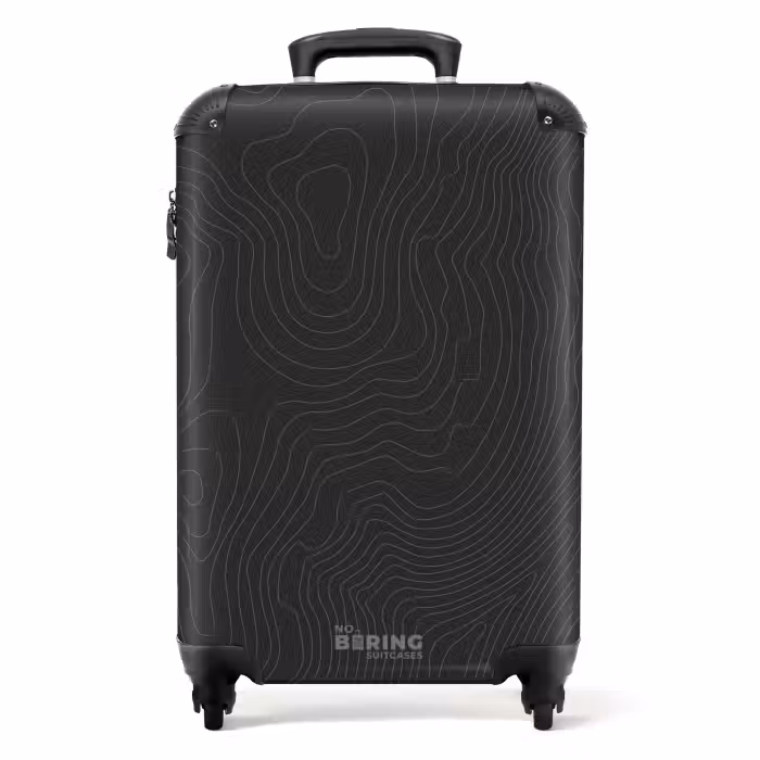Suitcase - Abstract - Dark line art