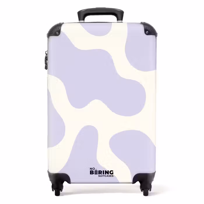 Suitcase - Abstract - Purple shapes