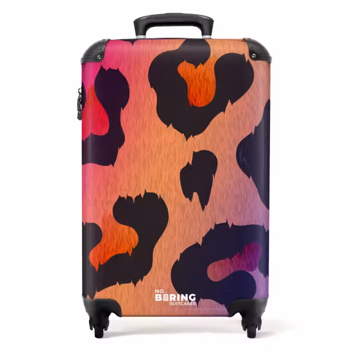 Suitcase - Animal holo - Leopard print