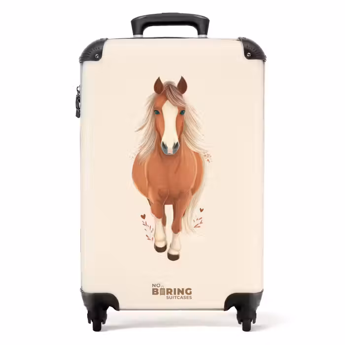 Suitcase - Brown horse in gallop