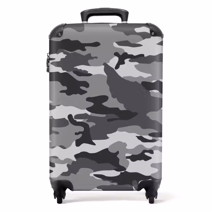Suitcase - Camo Gray