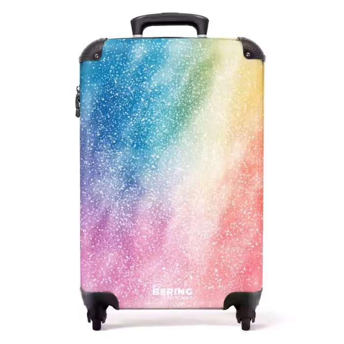 Suitcase - Children's suitcase - Sparkling rainbow mist