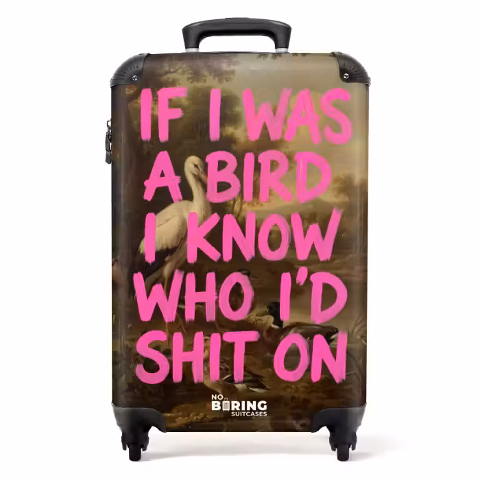 Suitcase - Classic - Humor - Pink