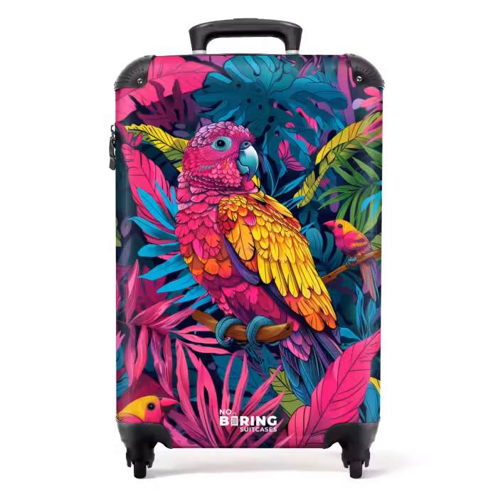 Suitcase - Colorful parrot