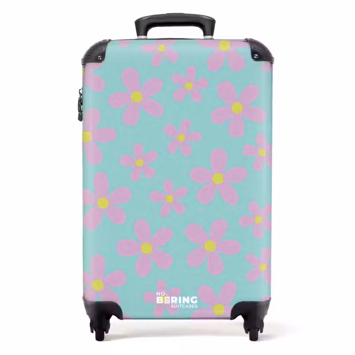 Suitcase - Daisy mania mint