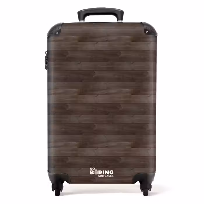 Suitcase - Dark wood texture