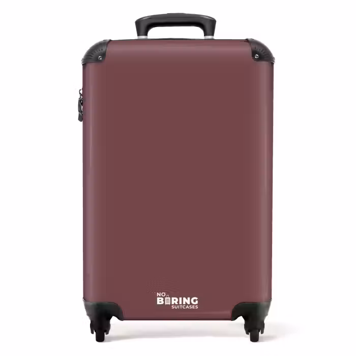 Suitcase - Deep reddish-brown hue