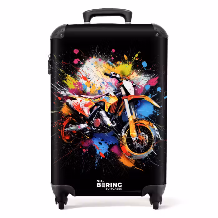 Suitcase - Engine with colorful paint