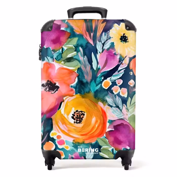 Suitcase - Flowers - Oil Painting - Art - Nature