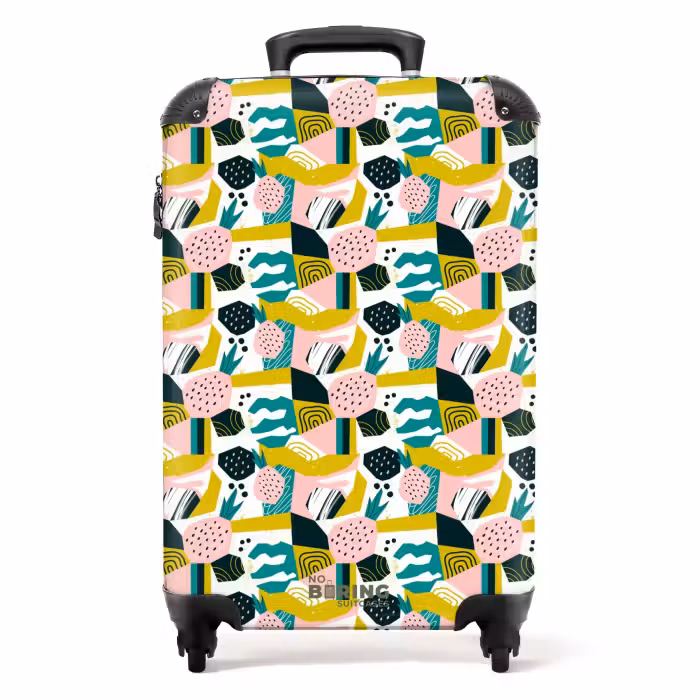 Suitcase - Fruity jungle collage