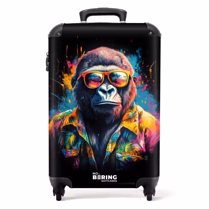 Suitcase - Gorilla with Hawaii blouse