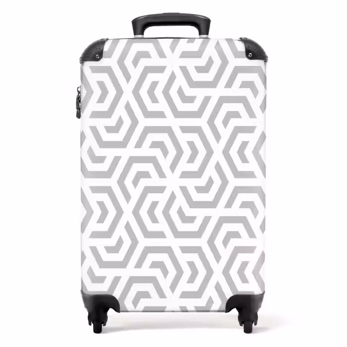 Suitcase - Graphic - Pattern - Modern - Hexagon