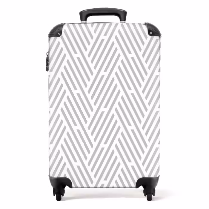 Suitcase - Graphic - Pattern - Modern - Stripes