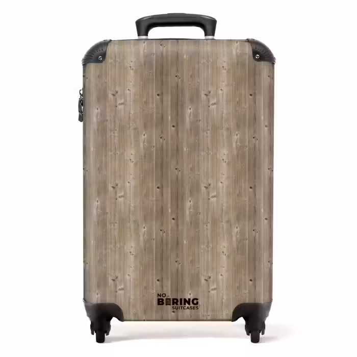 Suitcase - Grayed spruce with rough texture
