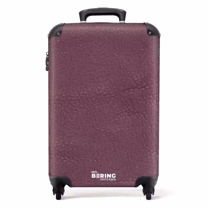 Suitcase - Leather look berry purple