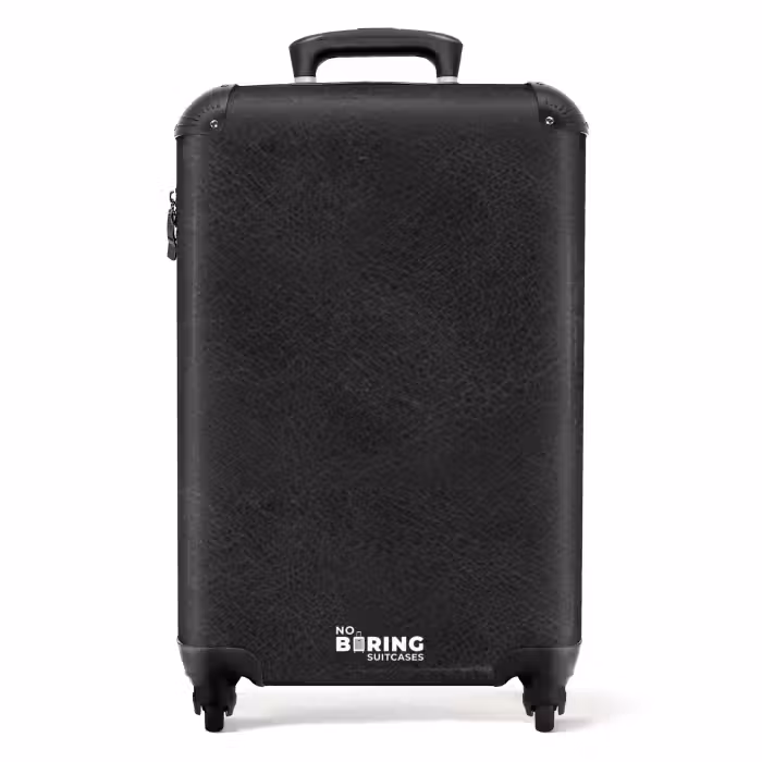 Suitcase - Leather look black