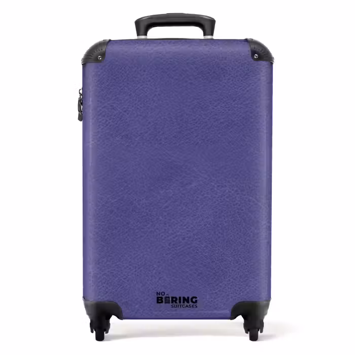 Suitcase - Leather look purple