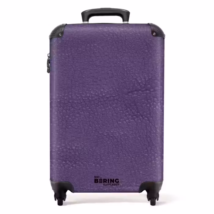 Suitcase - Leather look violet purple