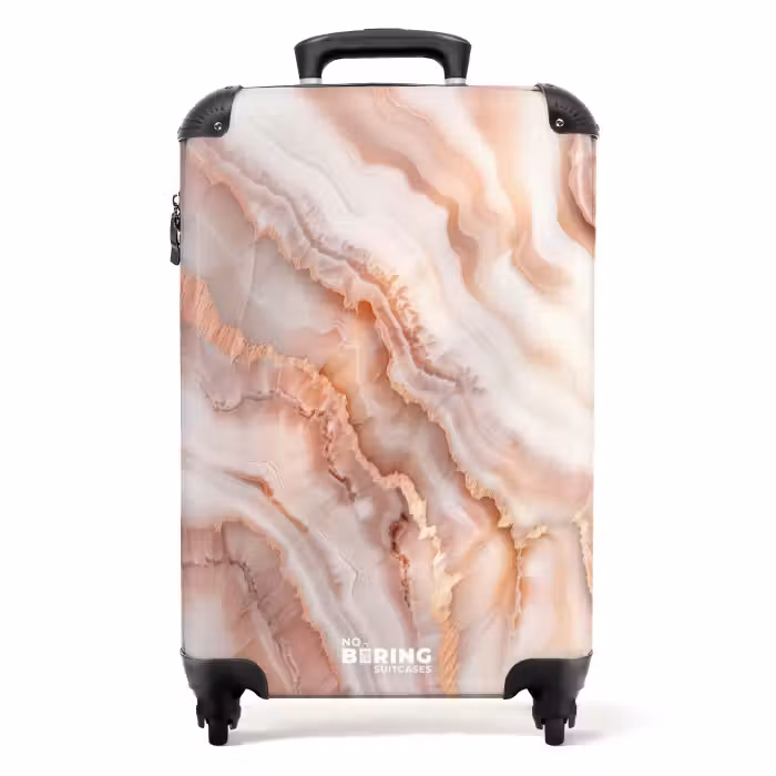 Suitcase - Marble - Soft Peach Marble