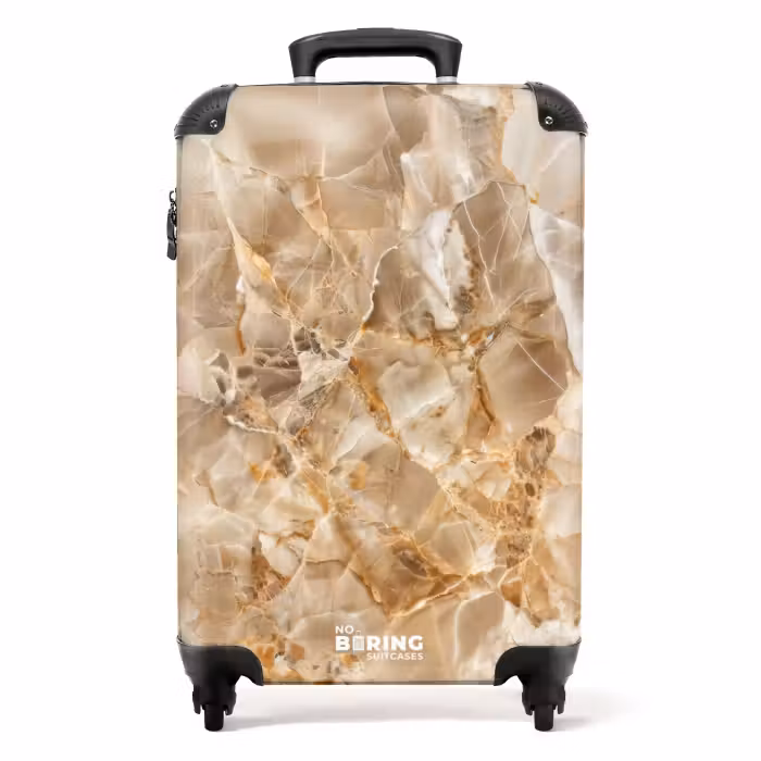 Suitcase - Marble - Warm Earth tones in Marble