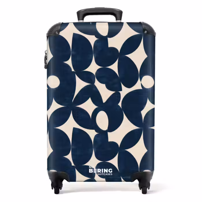 Suitcase - Modern - Geometric - Blue