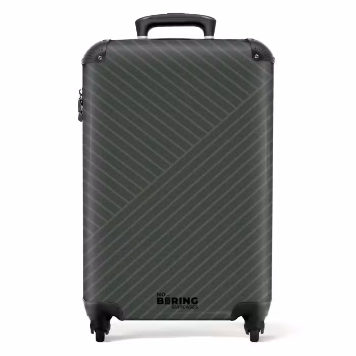 Suitcase - Modern line art green