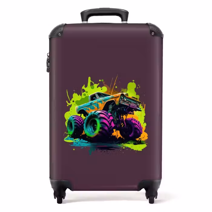 Suitcase - Neon Wheels