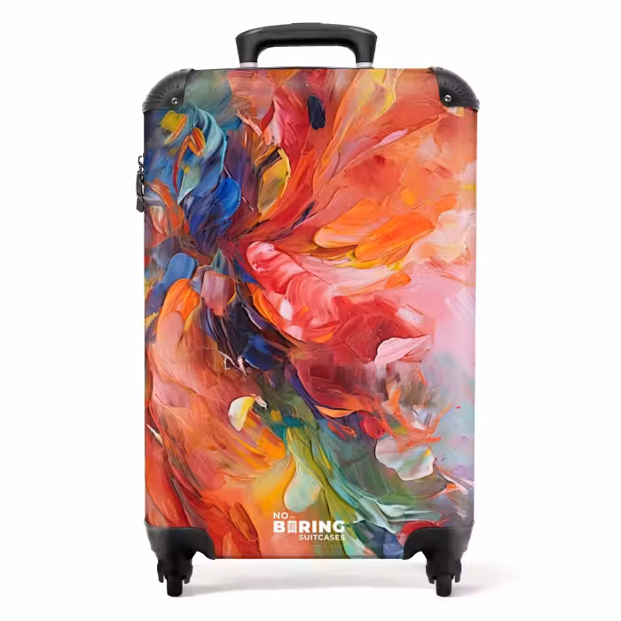 Suitcase - Oil Painting - Art - Abstract - Colorful