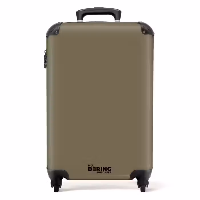 Suitcase - Olive green shade of brown