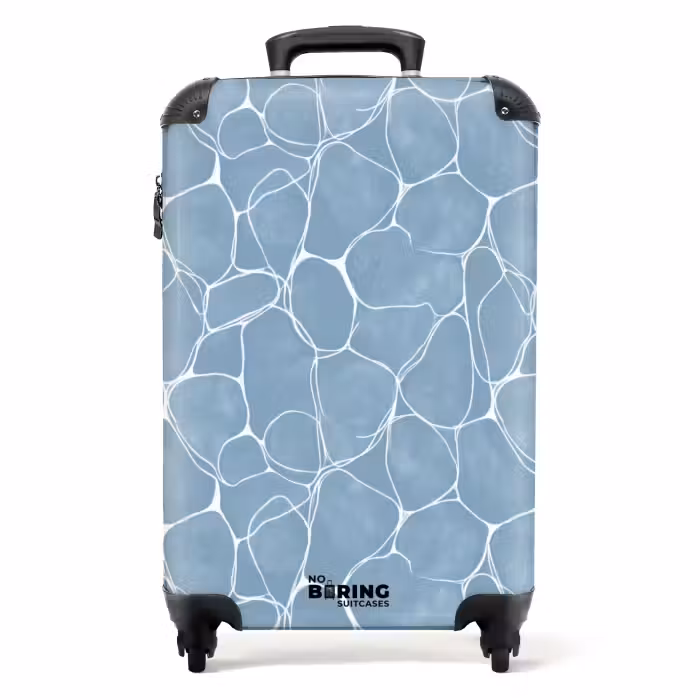 Suitcase - Organic - Pattern - Blue